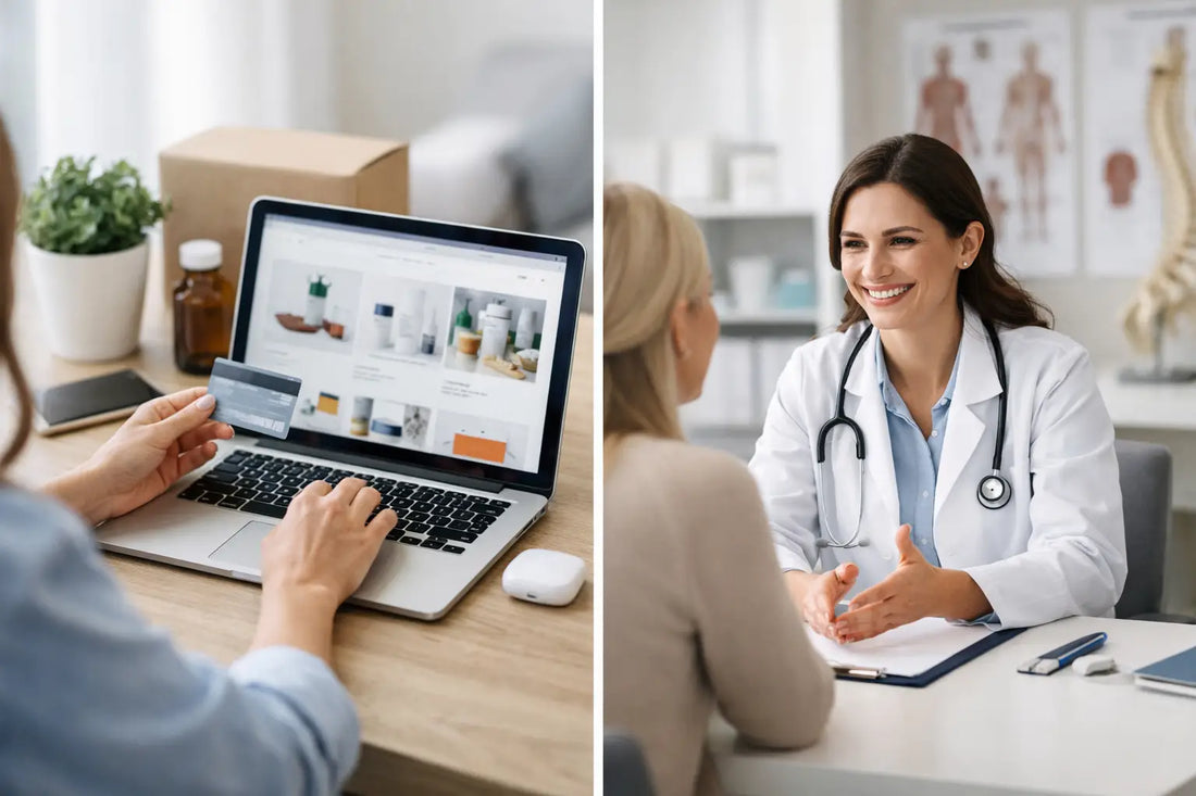 Compra online ou clínica presencial?